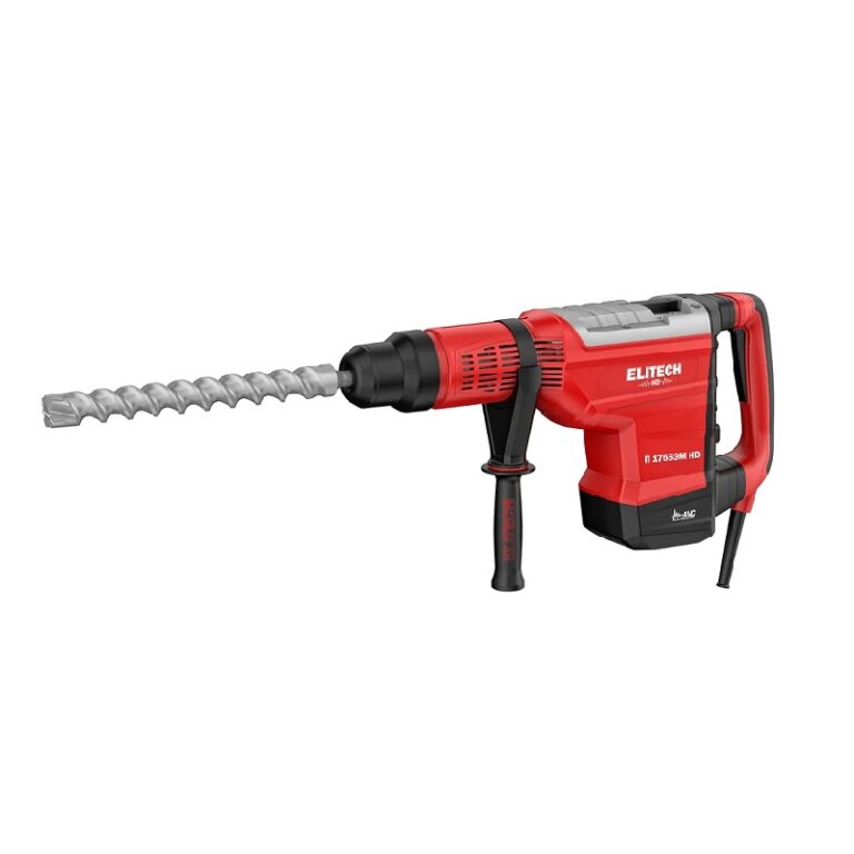 Перфоратор сетевой Elitech 1755ЭМ HD, SDS-мax 55 мм 1,7кВт 2 режима 19Дж, L кабеля=3м, кейс — изображение 3