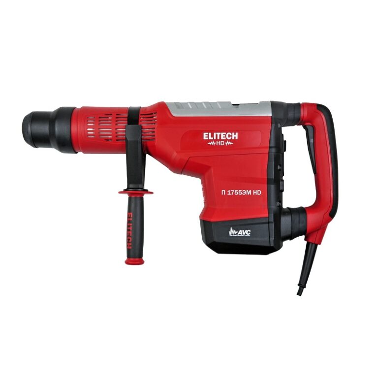 Перфоратор сетевой Elitech 1755ЭМ HD, SDS-мax 55 мм 1,7кВт 2 режима 19Дж, L кабеля=3м, кейс — изображение 5