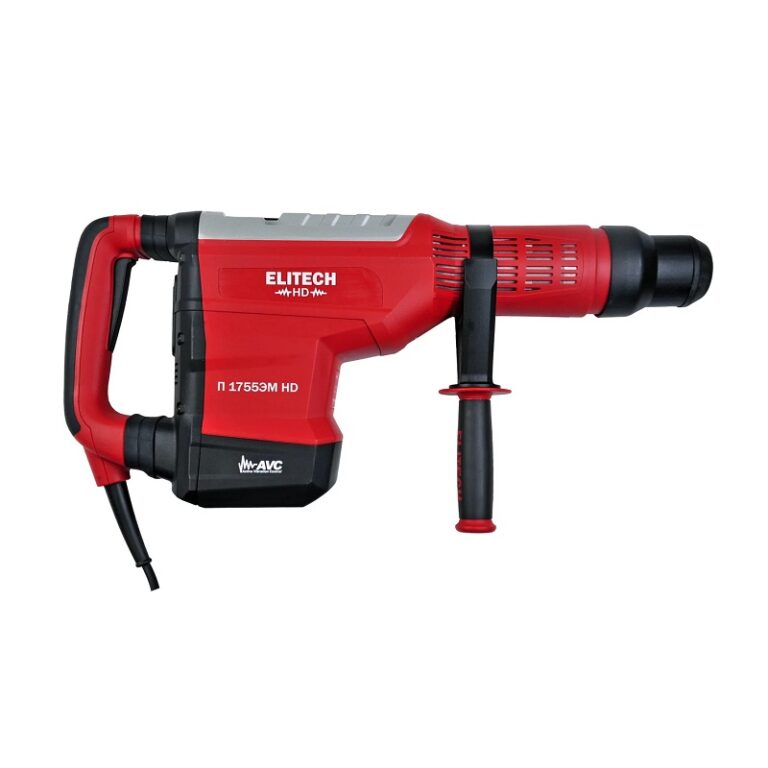 Перфоратор сетевой Elitech 1755ЭМ HD, SDS-мax 55 мм 1,7кВт 2 режима 19Дж, L кабеля=3м, кейс — изображение 12