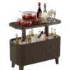 Стол Беви Бар (Bevy Bar Large Cool Bar), коричневый
