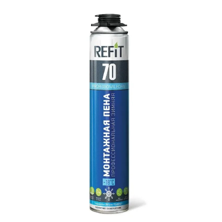 Пена монтажная REFIT 70 зимняя, под пистолет -18 °С +35 °С