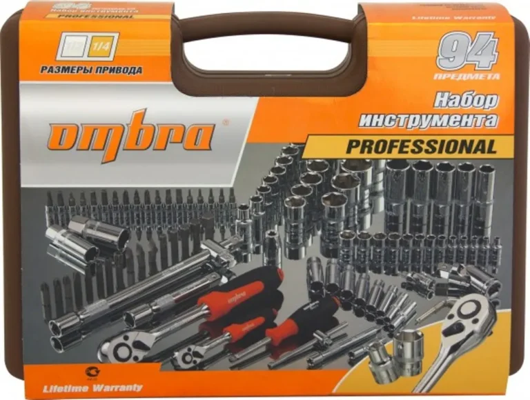 "Набор инструмента универсальный 1/4"", 1/2""DR, 94 предмета, OMT94S 062-55016" — изображение 5