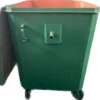 Контейнер металл 1100л. для ТБО с крышкой, 4 колеса, цв. зеленый Дигрус