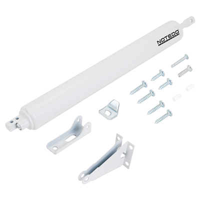 NOTEDO Доводчик дверной ПНЕВМАТИЧЕСКИЙ GS-35 HO WHITE до 35 кг белый (20)