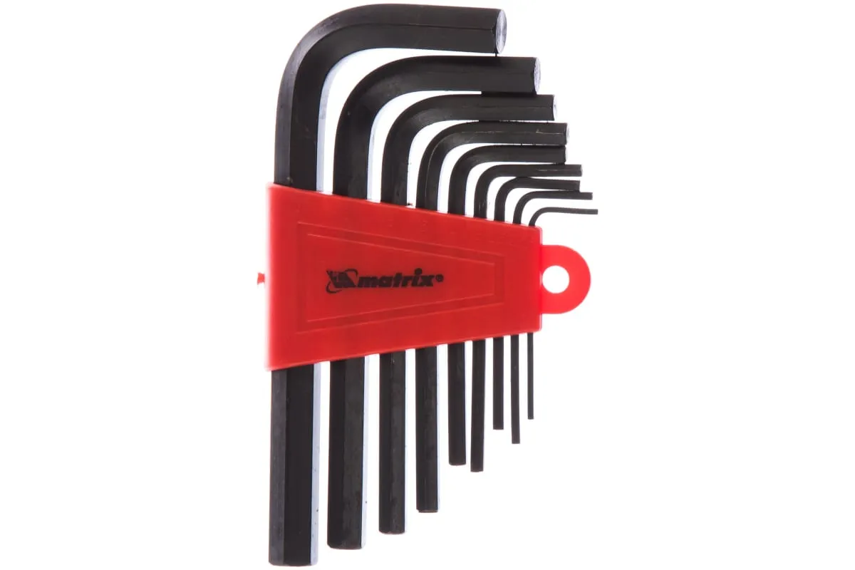 Набор ключи шестигранные короткие (1,5 - 10 мм) CrV 9 шт 11226 — изображение 4