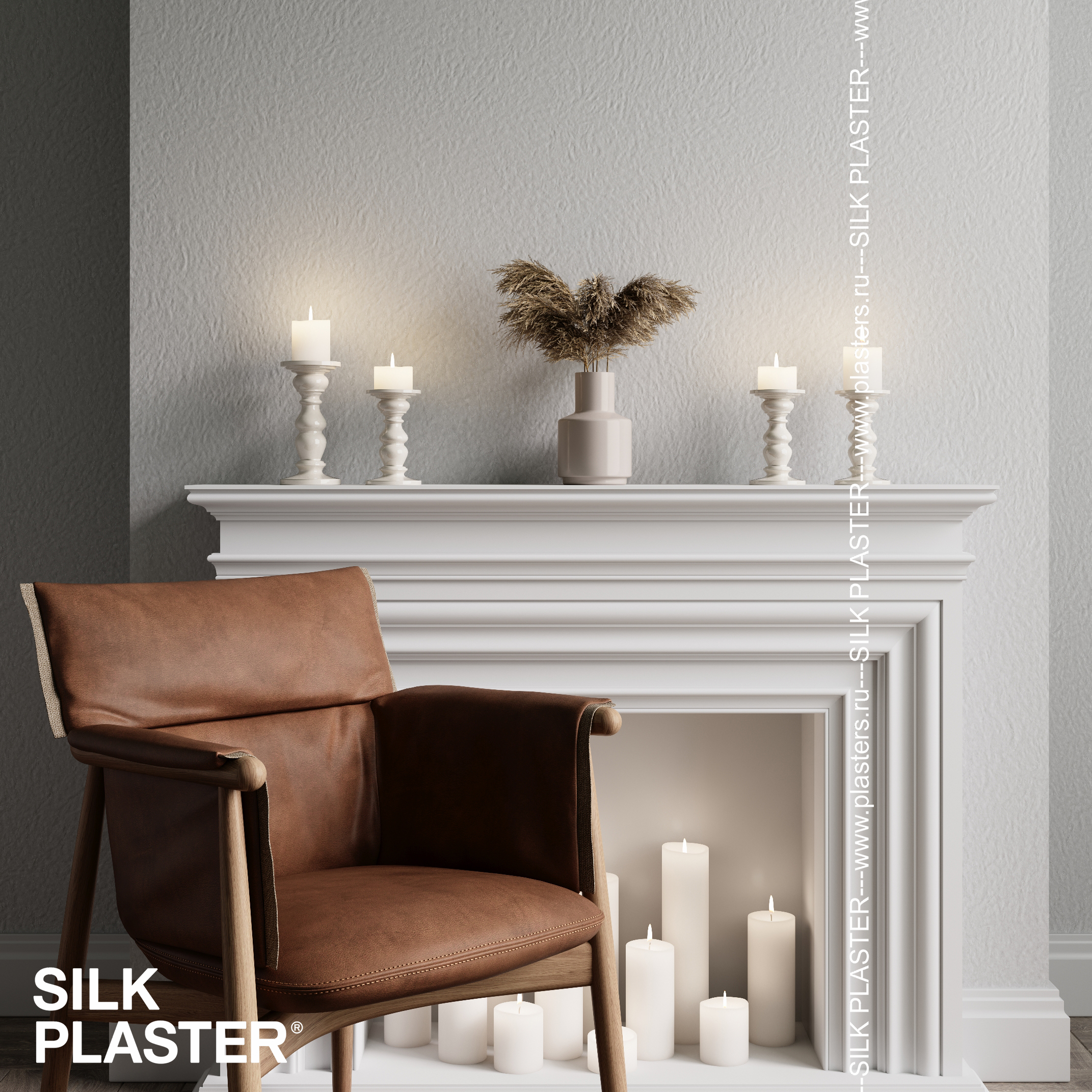 Жидкие обои Silk Plaster Жидкие обои Шёлковая штукатурка Art Design 253, Белый — изображение 8