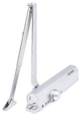 NOTEDO Доводчик дверной противоветровой DC-080-180 DA+BC от 80 до 180кг серебро (6)