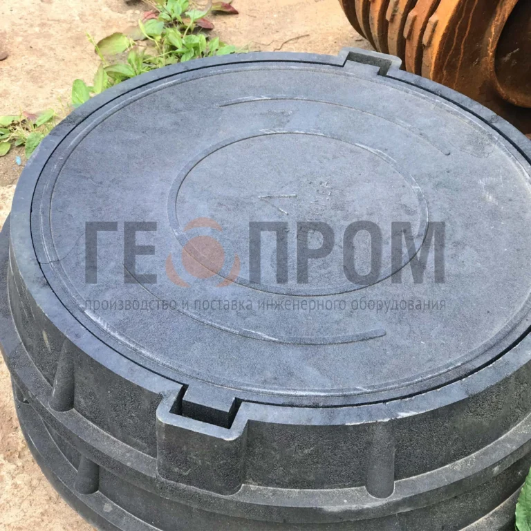 Полимерно-песчаный канализационный люк H=110 — изображение 2