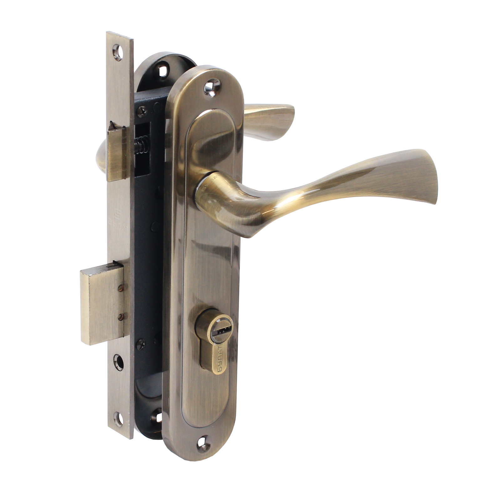 БУЛАТ ЗВ4-1.70.03.01 НОМОС бронза 5 перф.кл. Замок врезной с/руч (12)