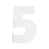 Цифра дверная Пермь "5" белая 100 мм