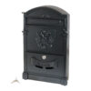 Ящик почтовый АЛЛЮР №4011 "Герб" черный (5)