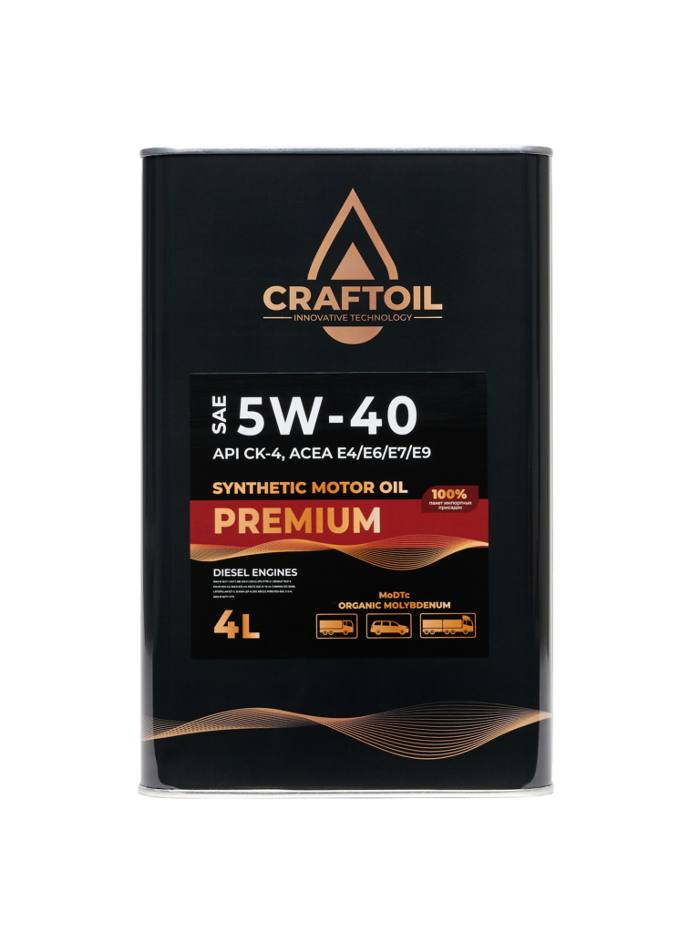 Craftoil Premium Diesel SAE 5W-40 CK-4 4л
