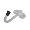 Домарт крючок-вешалка одинарный серый металлик (50)
