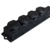 Колодка удлинителя 4-м каучук с/з, 2P+E 16А Tecco