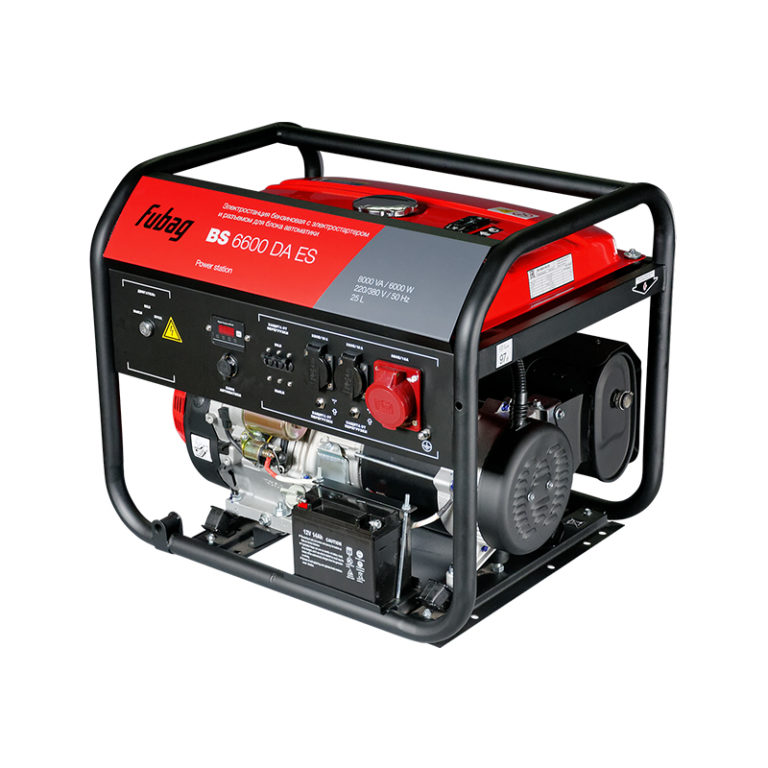 FUBAG Бензиновый генератор с электростартером и коннектором автоматики BS 6600 DA ES — изображение 3