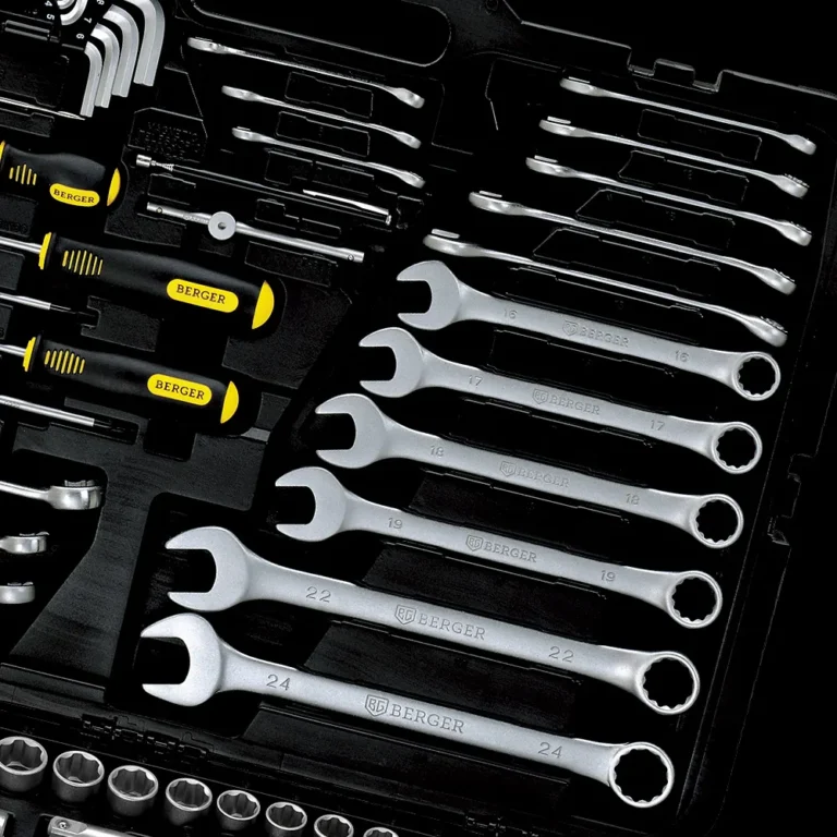 Набор инструментов 141 предмет BERGER BG141-1214 062-3411-16 — изображение 5