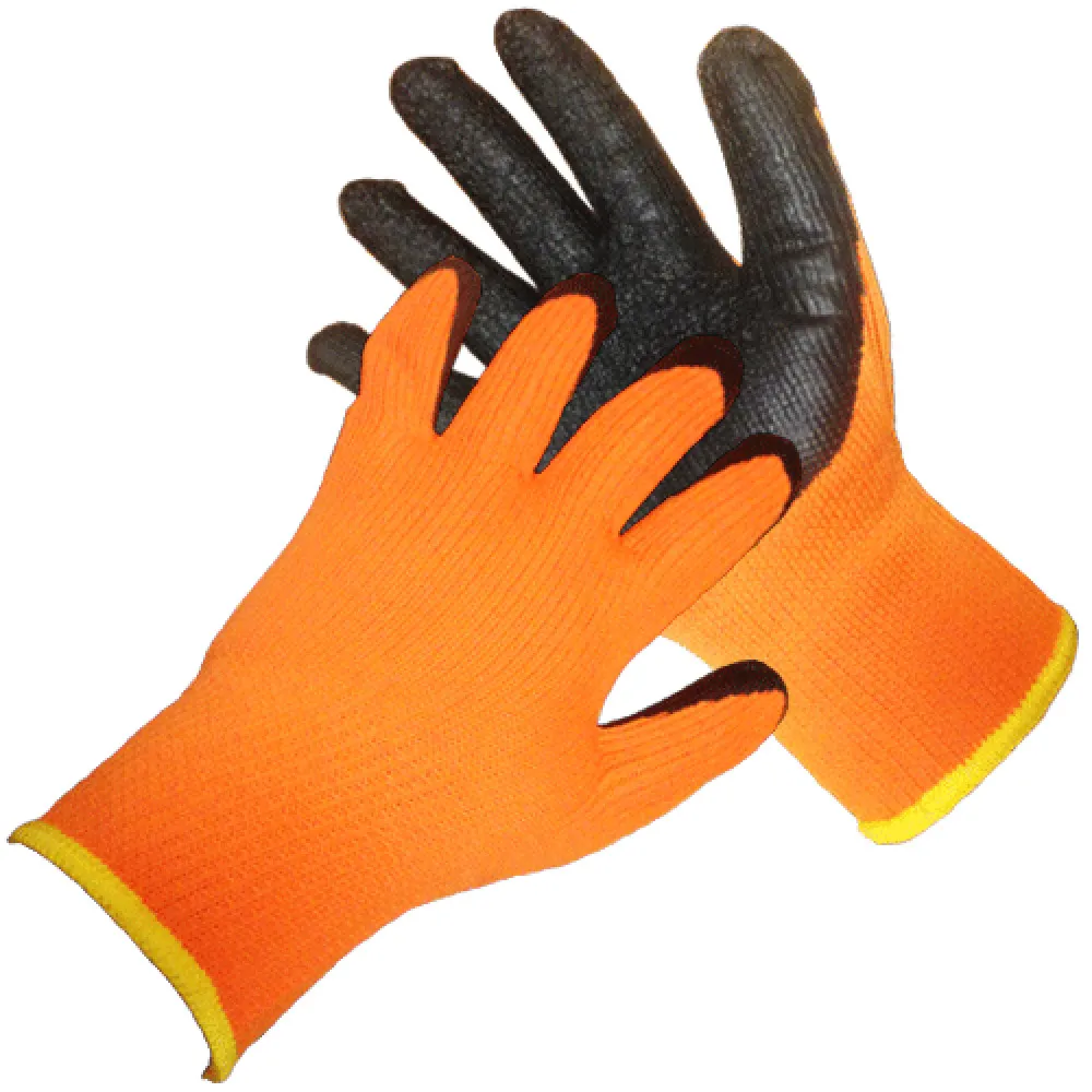 Перчатки акриловые с рельефным латексным покрытием (утепленные) — изображение 3