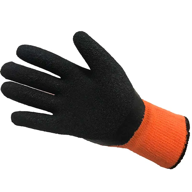 Перчатки акриловые с рельефным латексным покрытием (утепленные) — изображение 4