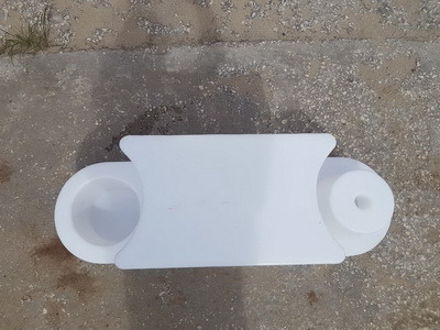 Барьер для ограждения картинг-трасс Т-образной формы 1000x300x510мм — изображение 5