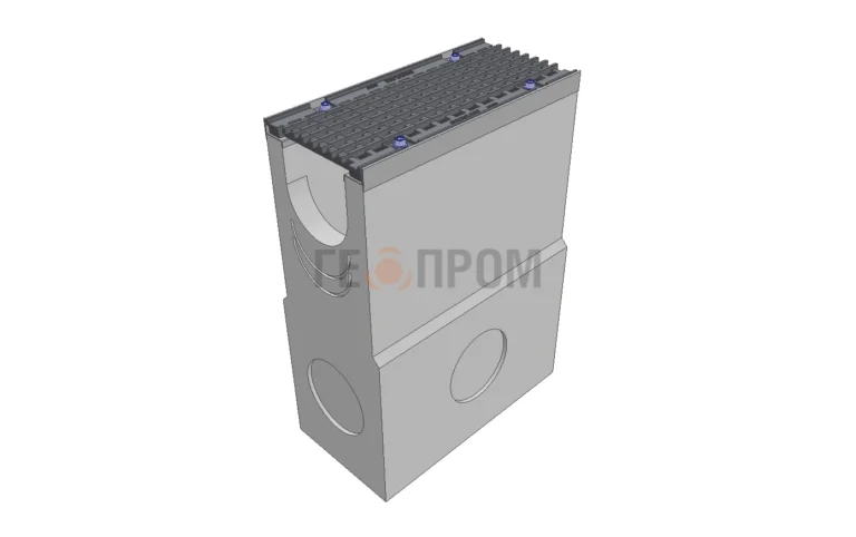 Пескоуловитель бетонный Super DN150 h=700 с решеткой чугунной ВЧ (комплект) кл. D400