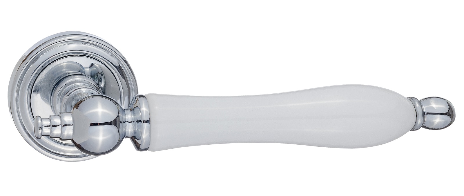 RENZ DH 615-16 CP/WH Мишель хром блестящий/керамика белая Комплект ручек (20)