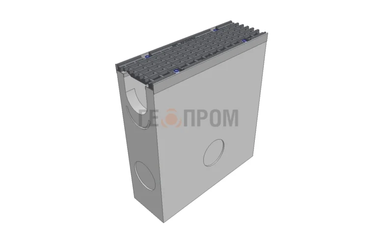 Пескоуловитель бетонный Super DN100 h=550 с решеткой чугунной ВЧ (комплект) кл. Е600