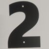 Цифра дверная Пермь "2" черная 60 мм