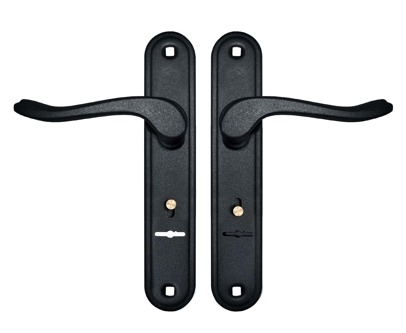 Гардиан 4131 Соната черный муар к замку Гардиан 1011,3011 Комплект ручек (15)