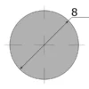 Катанка 8, длина 6 м, марка Ст3