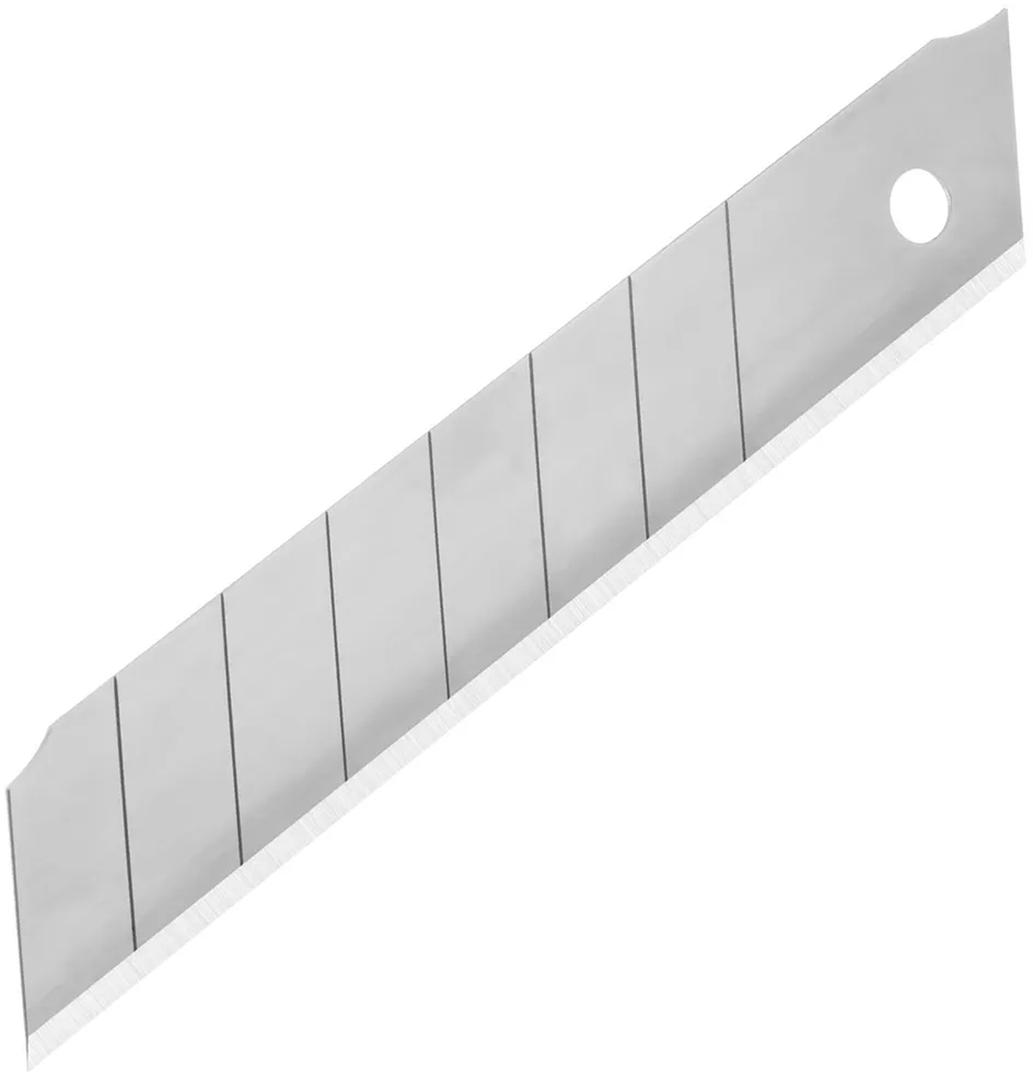 Лезвие для ножа технического 18 мм ( 10 шт.) "отламывающиеся" в пенале — изображение 2