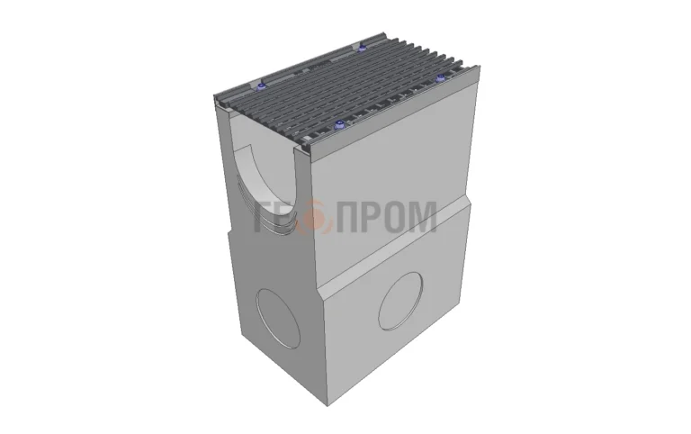 Пескоуловитель бетонный Super DN200 h=700 с решеткой чугунной ВЧ (комплект) кл. Е600