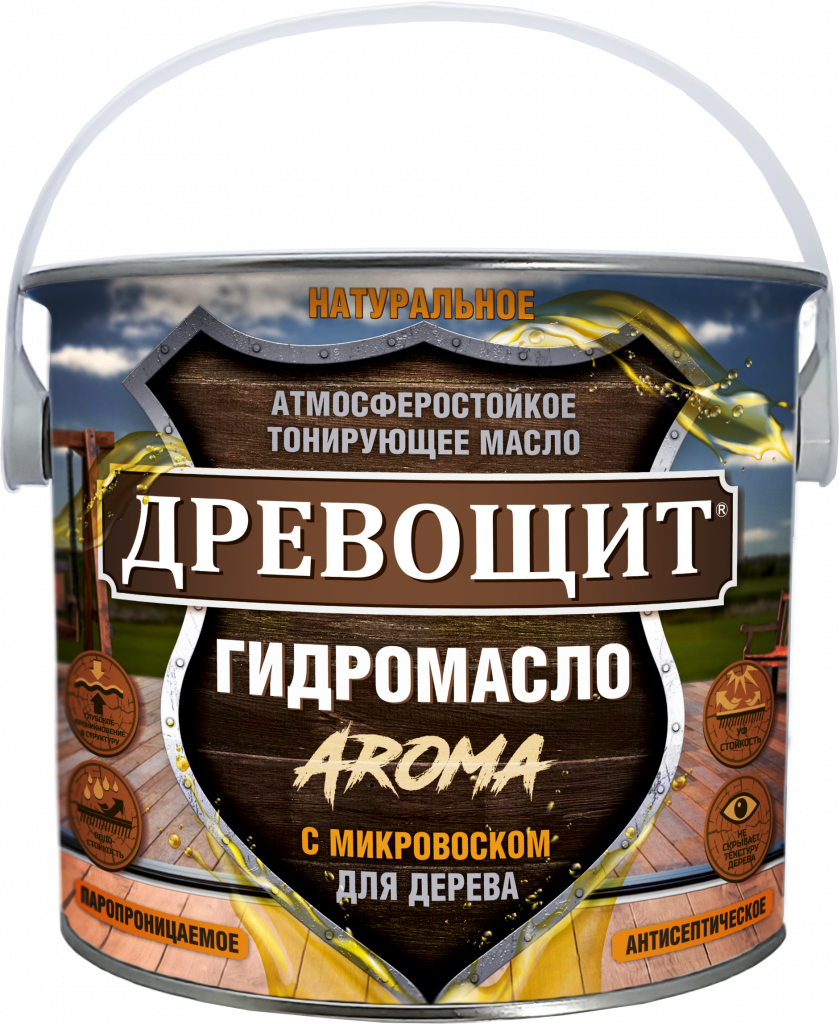 Древощит Гидромасло «Aroma» (атмосферостойкое масло с микровоском) — изображение 11