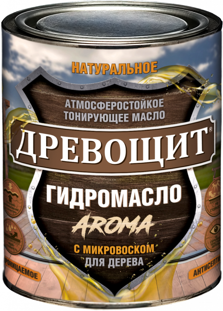 Древощит Гидромасло «Aroma» (атмосферостойкое масло с микровоском) — изображение 4