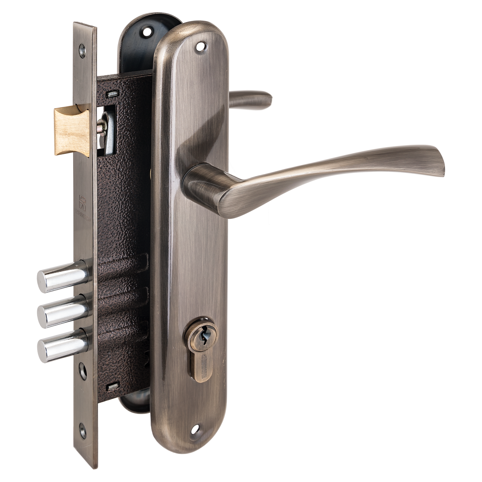 АЛЛЮР 0203 AB ст.бронза Замок врезной с/руч (10)