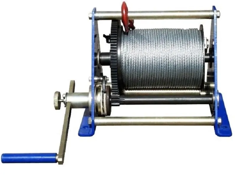 "Лебедка ручная барабанная ""Дина-2"" с блоком, трос-40м."