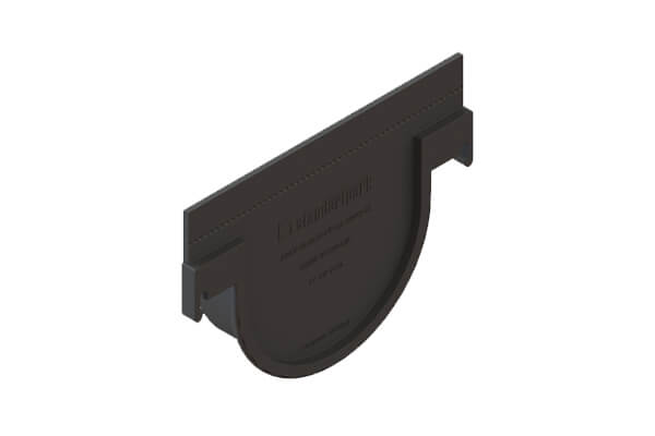 Заглушка глухая пластиковая для лотков водоотводных пластиковых 8020-М/80201-М — изображение 2