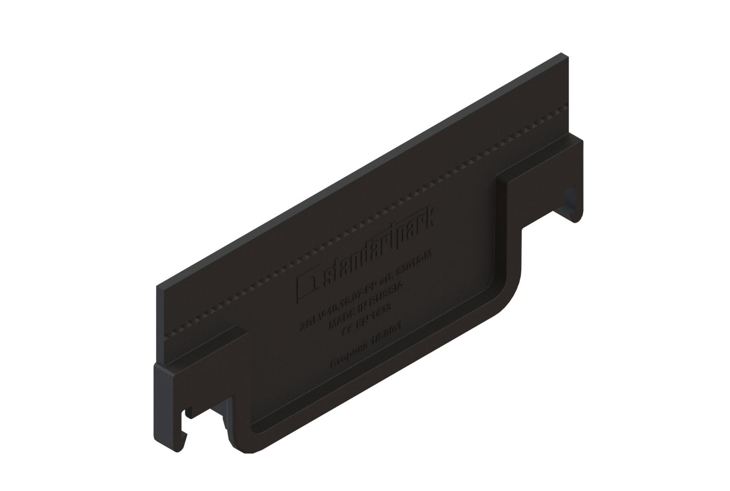 Заглушка торцевая пластиковая для лотков водоотводных пластиковых 8050-М/80571-М — изображение 2