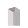 Столбик квадратный 200x200 белый h=2,5м