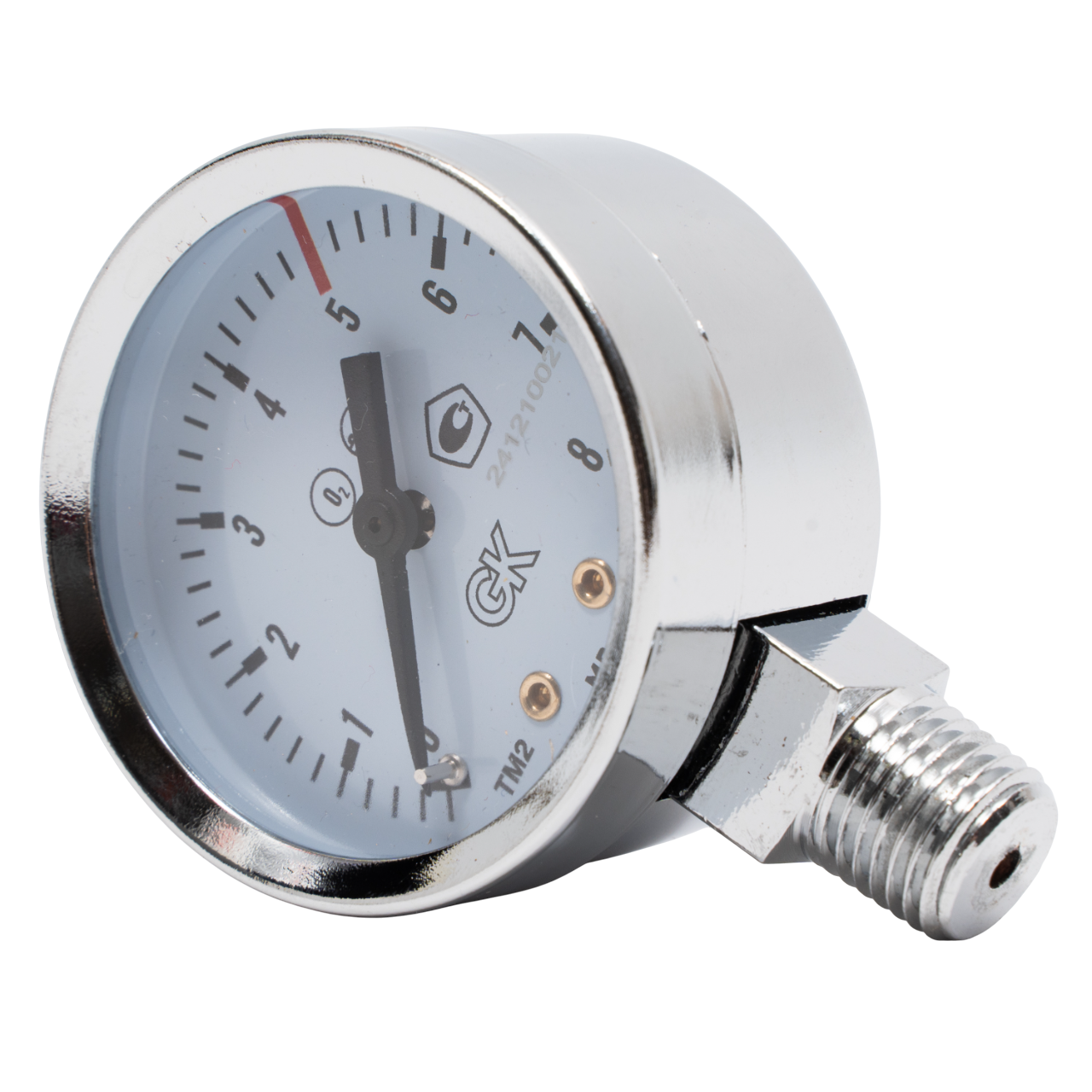 Манометр Кислородный 5/8 МПа, 50 мм, NPT1/4 KRASS