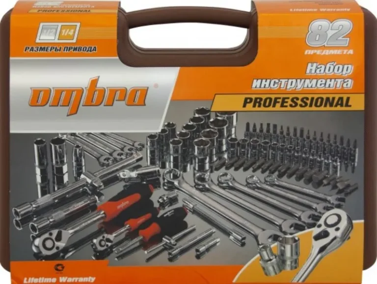 "Набор инструмента универсальный 1/4"", 1/2""DR, 82 предмета, OMT82S 062-55014" — изображение 5
