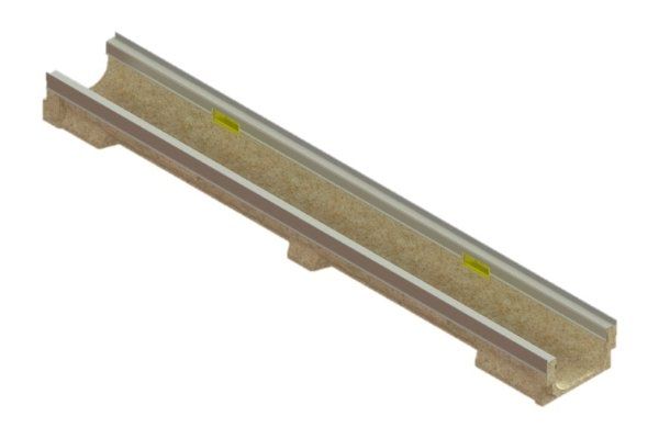 Лоток водоотводный полимербетонный CompoMax Basic DN100 h80 — изображение 3