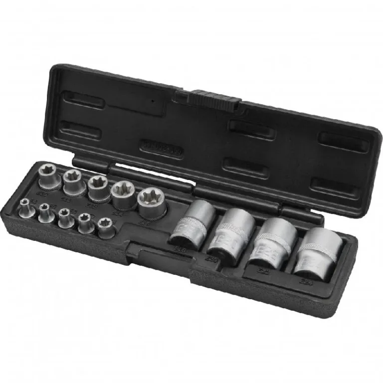 Набор головок TORX, 14 предметов, 1/4, 3/8, 1/2 // Stels 13675