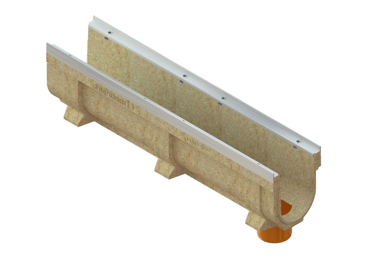 Лоток водоотводный CompoMax Drive полимербетонный усиленный H260 кл.С,D,Е — изображение 2