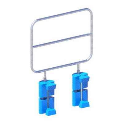 Металлические секции ограждения для модульных понтонов 2000