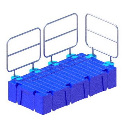 Металлические секции ограждения для модульных понтонов 2000 — изображение 6