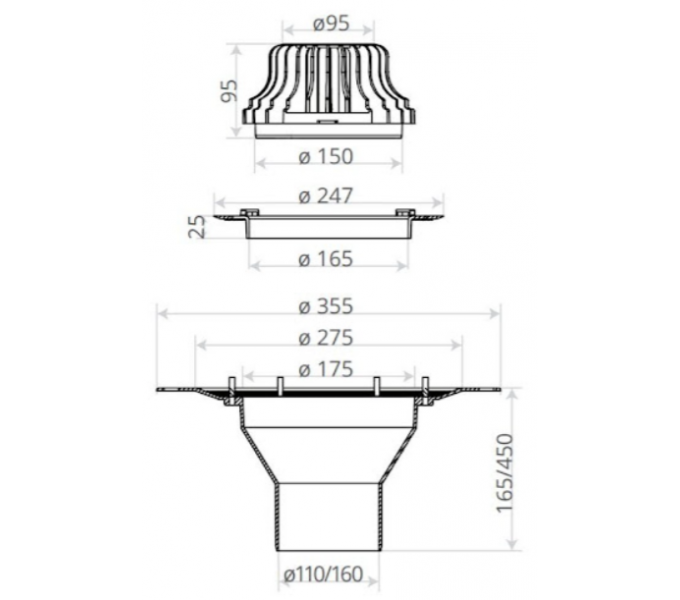Воронка с обжимным фланцем VM — изображение 2