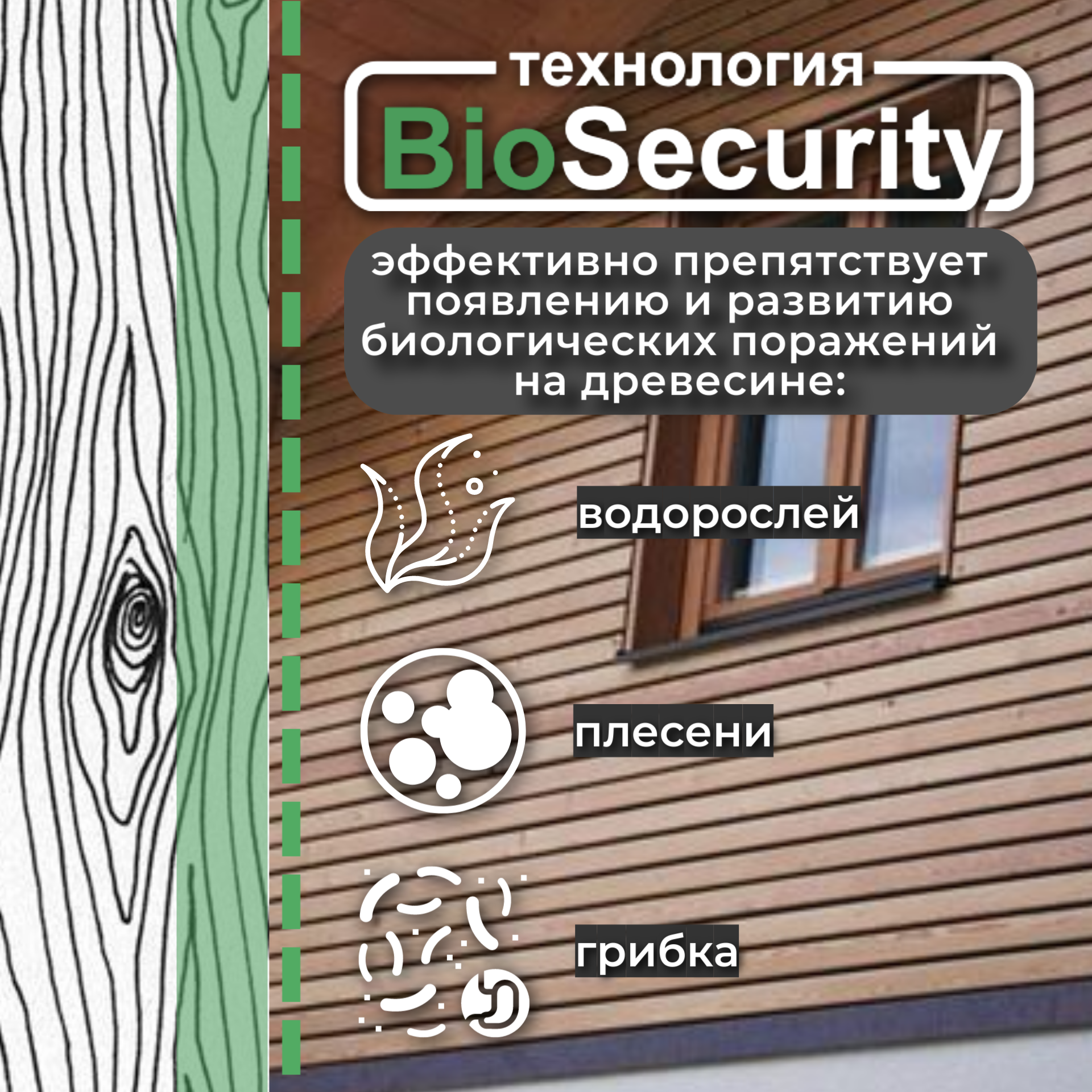 Древощит PROFI "2в1" (грунт-пропитка с защитой от плесени и грибка) — изображение 4