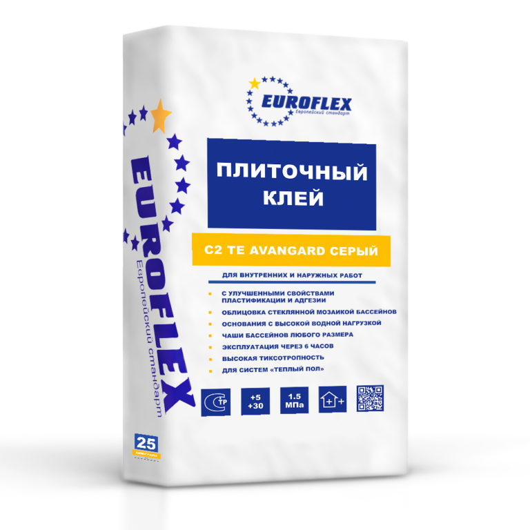 Плиточный клей серый