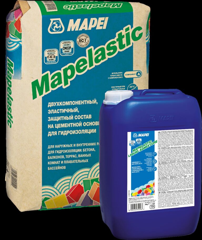 Защитный состав на цементной основе для гидроизоляции Mapelastic Mapei 8 кг