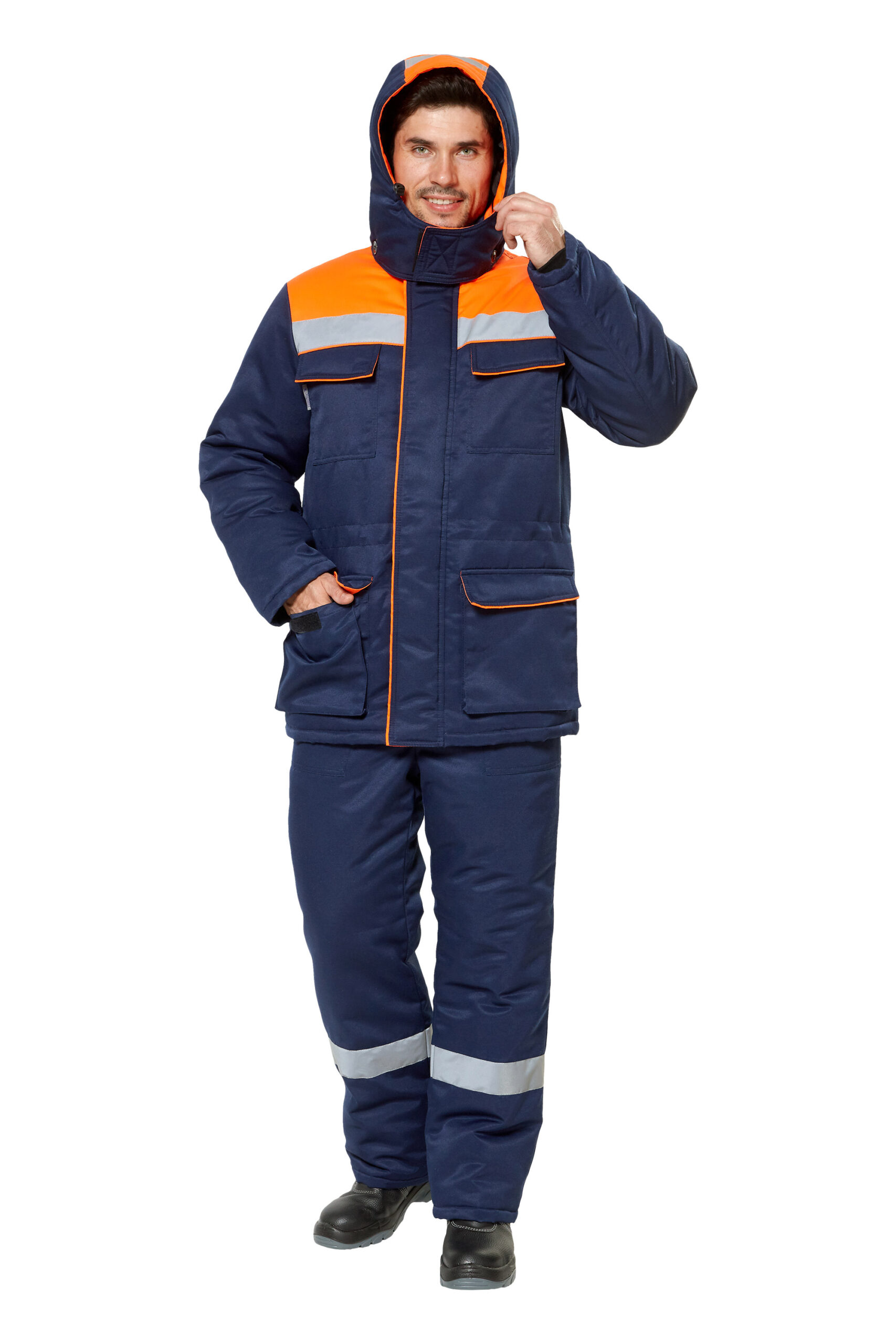 Костюм "Балтигури" т.синий/оранжевый (р. 68-70, рост 194-200)